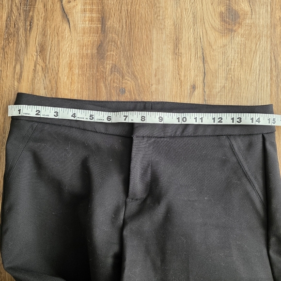 Saks Fifth Avenue Black Trousers Cuffed Hem Size 2 - Picture 5 of 8